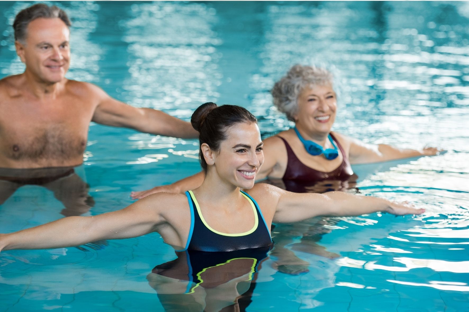 Acquafitness, Classi corpo libero